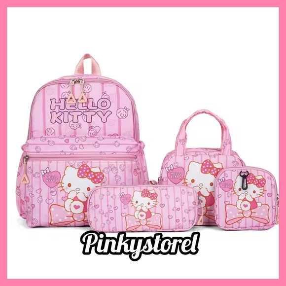 Other - Hello Kitty Pink Backpack Set